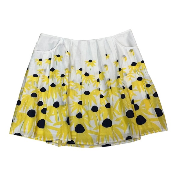 Lilly Pulitzer Erin Classic‎ White All Summer Long Floral Mini Skirt Lined sz 2 - Picture 1 of 10